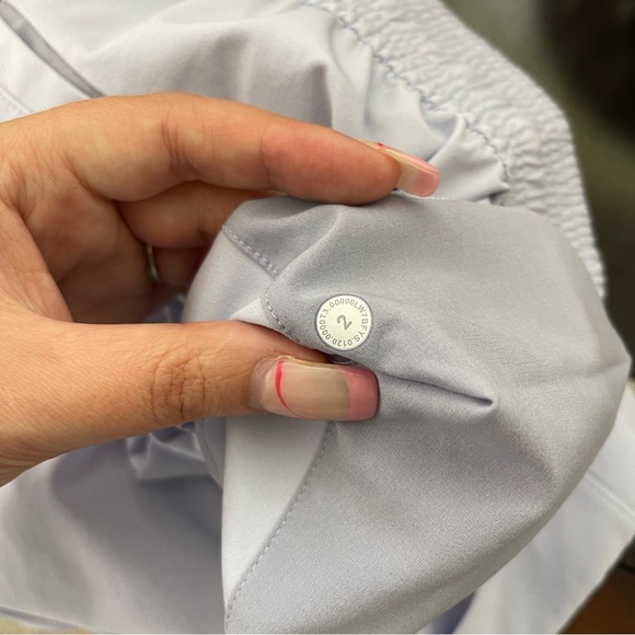 LULULEMON Berry Mist Blue Spring Break Away Short *4-Way Stretch 3" Shorts - Picture 12 of 12